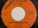 THE GAYLADS Popeye The Sailor Man / Ah So ROCKABILLY GARAGE SURF Vinyl 7
