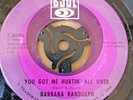Barbara Randolph  -  You Got Me Hurtin ' All Over   ( SOUL )     60's Motown 45
