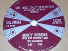 Columbia 41208 Marty Robbins She Was Only Seventeen / Sittin' In A Tree House 78