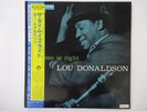Lou Donaldson The Time Is Right Blue Note BNJ-71031 Japan promo VINYL LP OBI
