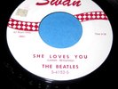 THE BEATLES She Loves You 45 1st Press Red/White Swan RECO ART/MR Stampers NICE