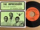 THE IMPRESSIONS - THIS IS MY COUNTRY - DUTCH 7” on CURTOM - H 610201 - EX/VG+