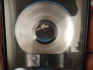 Authentic Michael Jackson RIAA Platinum Award