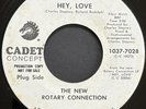 The New Rotary Connection Hey Love / Love Is Rare Promo Cadet 70s Xover Soul 45