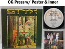 Styx The Grand Illusion LP A&M 1977 EX Vinyl Clean Inner Sleeve & Poster #14e