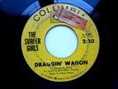 The Surfer Girls – Draggin' Wagon /One Boy Tells Another VG to VG+ 45 rpm RECORD