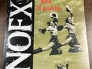 NOFX punk in drublic Lp RED with WHITE SPLATTER COLORED Vinyl Record with Lyrics