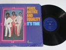 PEACE JUSTICE AND EQUALITY IT'S TIME 76 VINYL LP STONE GOLD 10001 Rare Soul Funk