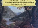 Felix Mendelssohn-Bartholdy - Daniel Barenboim, Lieder Ohne Worte, (LP, Album, R