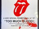 ROLLING STONES Too Much Blood (Demo Version) RARE 1-SIDED VINYL 12