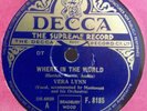 Vera Lynn - Where In The World/Jealousy (Shellac, 10