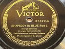 RHAPSODY IN BLUE PART 1  & 2 PAUL WHITEMAN and GEORGE GERSHWIN  VICTOR 35822