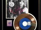 OZZY OSBOURNE RANDY RHOADS CRAZY TRAIN GOLD RECORD W-PRINTED SIGNED AUTOGRAPHS