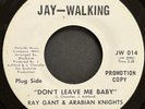 Ray Gant & Arabian Knights Don't Leave Me Baby Promo Jay-Walking Records Soul 45