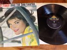 Connie Francis Sings Folk Song Favorites Autographed LP w Vintage Cafe Card
