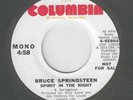 BRUCE SPRINGSTEEN PROMO ONLY COLUMBIA 45 NEAR-MINT, 'SPIRIT IN THE NIGHT