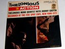Thelonious Monk “In Action” w/ Johnny Griffin LP   Riverside 12-262  DG Mono
