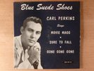 Carl Perkins Blue Suede Shoes COVER ONLY Of RARE  1958 Sun EP-115 Hard PS