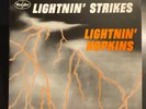 LIGHTNIN’ HOPKINS lp LIGHTNIN’ STRIKES us VEE-JAY og VG/VG