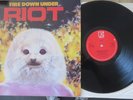 RIOT - FIRE DOWN UNDER, FULLY SIGNED BY THE ORIGINAL BAND ON FRONT. GUY SPERANZA