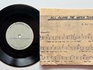 Bob Dylan 7” Acetate Emidisc U.K. All Along The Watchtower With Music Insert