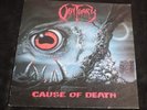 OBITUARY Cause Of Death LP 1990 ORIGINAL INSERT DEATH METAL