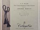 YOHANNA MARTZY' J.S.BACH THE  UN ACCOMPANIED VIOLIN SONATAS' COUP D ARCHET.NEW
