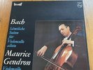 MAURICE GENDRON PLAYS J.S. BACH 6 SUITES FOR SOLO CELLO STEREO PHILIPS 3 LP BOX