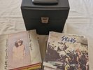 PUNK NEW WAVE INDIE  SINGLES X 65 COLOUR VINYL  + RECORD CASE