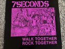 7 Seconds, Walk Together Rock Together RENO NV PUNK w/ RARE OG Inserts 1985