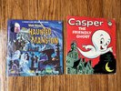 VINTAGE WALT DISNEY HAUNTED MANSION 33 1/3 RPM VINYL RECORD &  BOOK, Casper