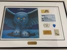 Rush LP Fly By Night MERCURY FRAMED SIGNED Getty, Neil, Alex autograph TICKETS
