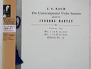 JOHANNA MARTZY BACH UNACCOMPANIED VIOLIN SONATAS VOL.1 ANGEL LEXC1005 Japan LP