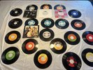 Vintage 45 rpm vinyl records lot-Rolling Stones-Doors-Creedence-Billy Joel- ETC.