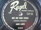 Annie Laurie Regal Records 3300 Just One More Chance + Now That You're Gone R&B