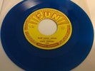 Carl Perkins - Blue Suede Shoes / Honey Don't RARE Colored Blue Repro Sun 45 RPM