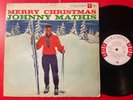 Johnny Mathis Merry Christmas LP Columbia WLP PROMO 6 Eye Mono RARE VG+