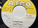 Autographed 45 Rpm By Bobby Darin On Atco “Clementine/Tall Story”