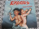 EXODUS Bonded By Blood LP 1985 NEAR MINT COMBAT GREEN LABEL TRASH METAL