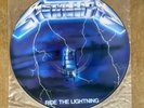EX/EX UK 1986 METALLICA Ride The Lightning LP Picture Disc VINYL Heavy Metal