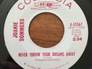 Joanie Sommers Throw Your Dreams Away /You’ve Got Possibility VG+ Soul Pop Promo