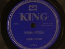 ROBERT RICHARD: wigwam woman / root hog KING Single 78 RPM