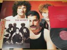 QUEEN - THE WORKS complete w/poster JAPAN VINYL LP OBI EMS-91076 EX-/EX