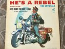 THE CRYSTALS - HE'S A REBEL LP.  1963 BLUE/BLACK LABEL. VG+/VG+.
