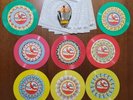 RARE Vintage Red Raven Movie  Magic Mirror Carousel + 8 Records with 5 Covers