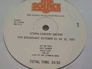 Utopia Concert Encore October 23,24,25 1981 The Source NBC 81-4 Two LPs