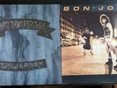 2 LPs Bon Jovi self-titled debut album, New Jersey, LP Vinyl Record Albums VG++