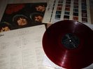 THE BEATLES : RUBBER SOUL RED VINYL LP 1966 ODEON OP-7450 +OIS+INSERT