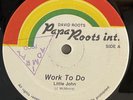 LITTLE JOHN  Work To Do PAPA  ROOTS  80's  Roots  Reggae 12