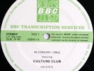 Culture Club - In Concert-298 LP 1983 BBC Transcription Services NM/